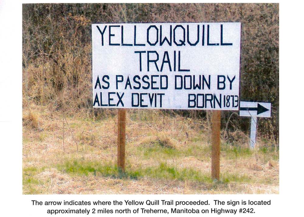 The Treherne Community Development Corporation hopes to get a project going that would see the Yellow Quill Trail formally designated and preserved. (Submitted)
