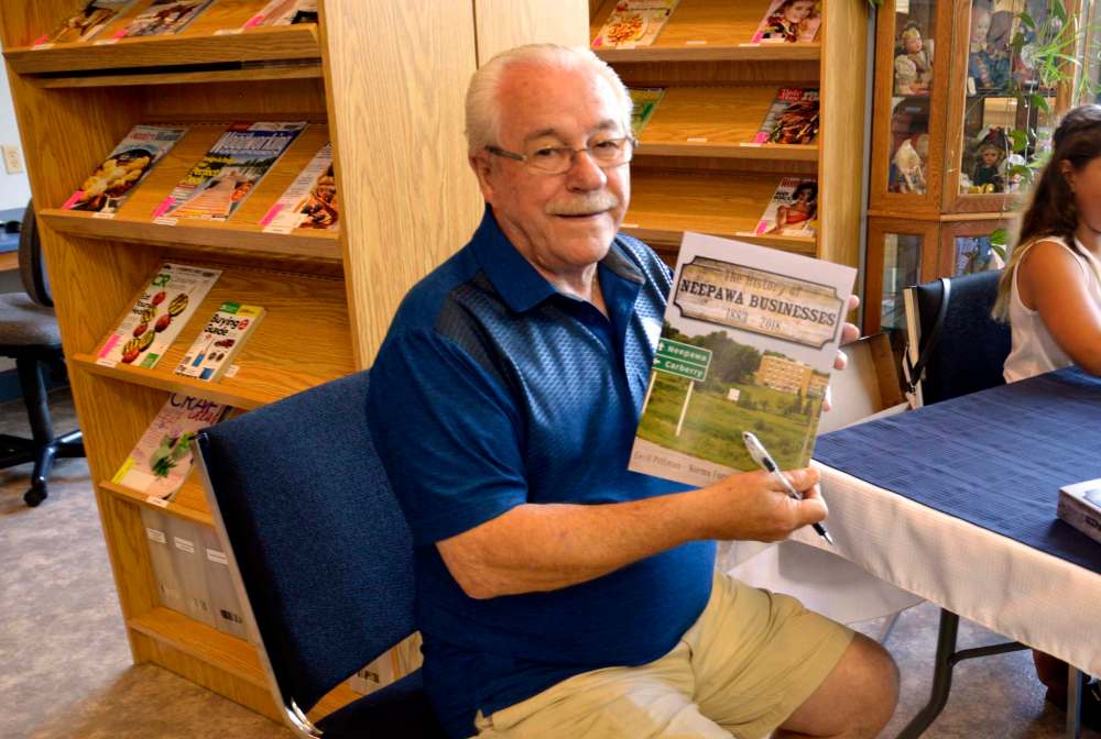 Rick Sparling is seen during a book launch in Neepawa a few years ago. (Neepawa Banner & Press)