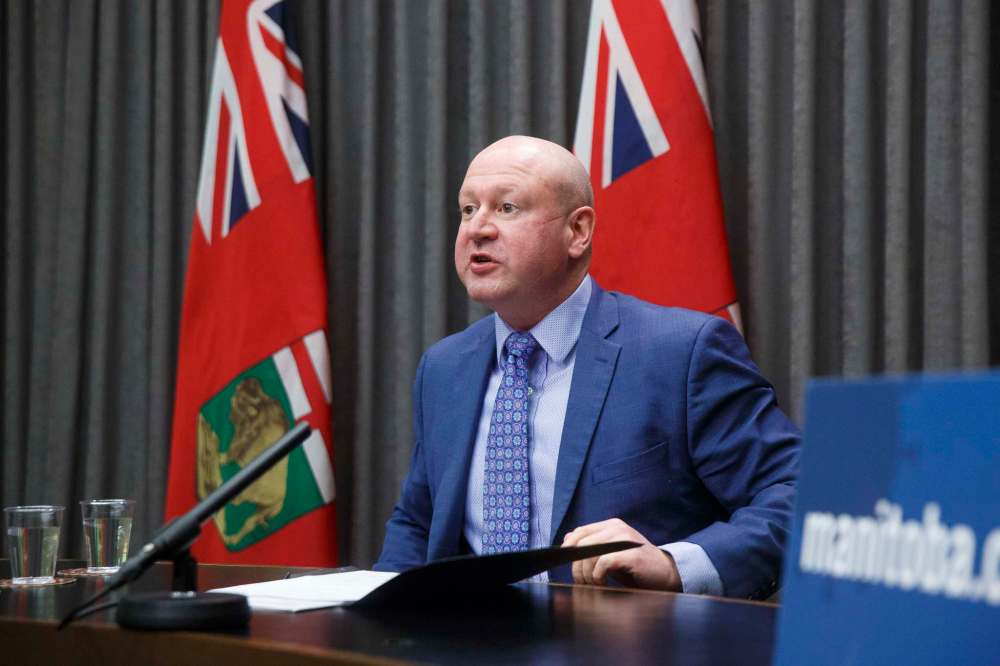 Dr. Brent Roussin made the announcement on a report released Monday on race, ethnicity, and Indigeneity related to COVID-19. (Winnipeg Free Press)