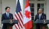 Prime Minister Justin Trudeau (left) and U.S. President Barack Obama arrive for a joint news conference in the Rose Garden at the White House in Washington, D.C. on Thursday, March 10, 2016. THE CANADIAN PRESS/Paul Chiasson