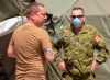Canadian Forces personnel take their break at the Vigi Mount Royal CHSLD seniors residence Tuesday May 26, 2020 in Montreal. THE CANADIAN PRESS/Ryan Remiorz