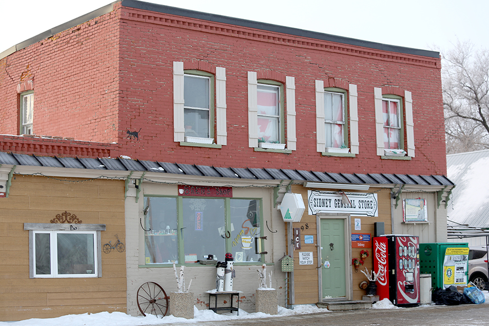 The Sidney General Store — a building constructed in 1890 by John McElrea. (Kyle Darbyson/The Brandon Sun)