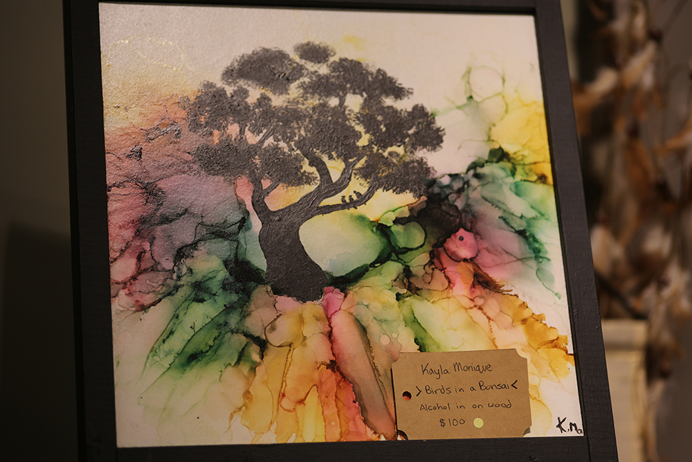 This piece by artist Kayla Monique is one of many piece of made-in-Manitoba artwork for sale at Mainly Manitoba in Shoppers Mall. (Colin Slark)