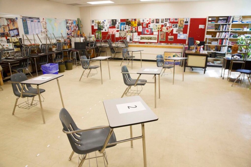 File/The Brandon Sun
Fire image of a school classroom in western Manitoba.