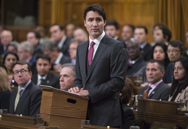 Prime Minister Justin Trudeau formally apologizes for a 1914 government decision that barred most of the passengers of the Komagata Maru from entering Canada, in the House of Commons on Parliament Hill in Ottawa on Wednesday, May 18, 2016. THE CANADIAN PRESS/Adrian Wyld