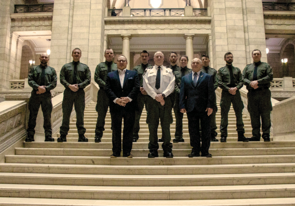 Submitted
Minister of Natural Resources and Northern Development Scott Fielding held a ceremony to highlight the 10 new conservation officers sworn in to the provincial conservation department.