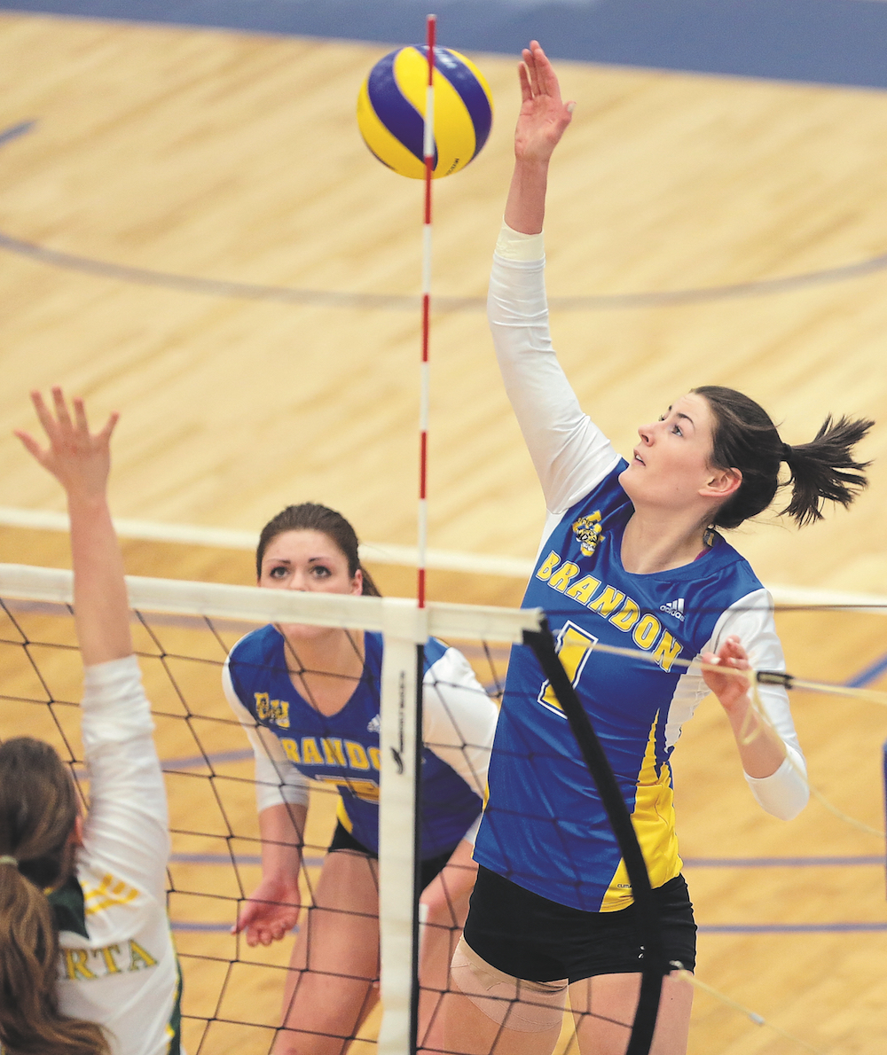Brandon Sun file
Victoria Dakin played five seasons with the Brandon University Bobcats, and now coaches BU recruit Kallie Ball at Dinos Volleyball Club.