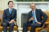 U.S. President Barack Obama, right, and Prime Minister Justin Trudeau share a laugh as they pose for a photo opportunity in the Oval Office of the White House in Washington, D.C., on Thursday, March 10, 2016. THE CANADIAN PRESS/Paul Chiasson