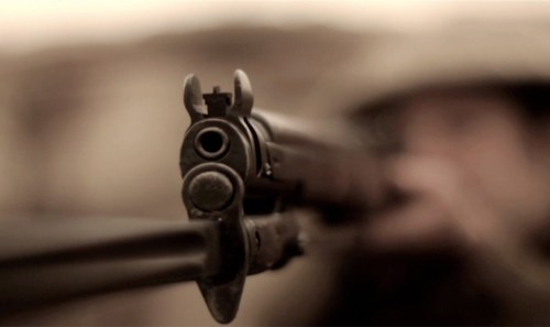 A still from one of the Warpaths series of documentaries.