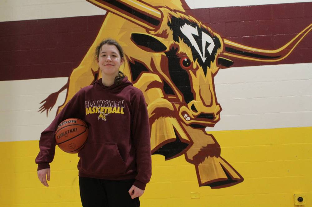 Thomas Friesen/The Brandon Sun
Crocus Plainsmen forward Emma Wiebe committed to the Providence Pilots for the 2022-23 Manitoba Colleges Athletic Conference women’s basketball season.