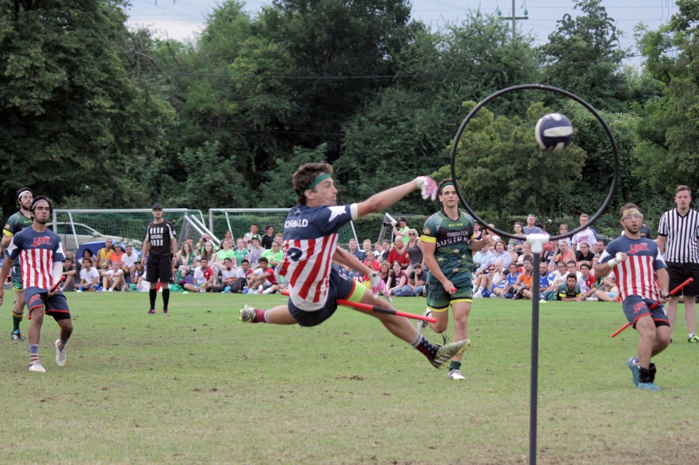 Andrew Nguyen
Team USA keeper Jayke Archibald makes a diving shot while on a breakaway.