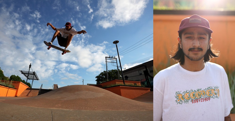 Brandon skateboarder Cody Houle, a member of Long Plain First Nation, skateboards at the Kristopher Campbell Memorial Skatepark in Brandon on Monday evening. Today is National Indigenous Peoples Day 2022 as well as Go Skateboarding Day. Indigenous People’s Day celebrations take place in Brandon today at the Riverbank Discovery Centre. (Tim Smith/The Brandon Sun)