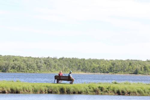 Visitors to Turtle Mountain Provincial Park take in an afternoon of fishing at Adam Lake in 2021. Eric Reder says the Manitoba government should invest more in its provincial parks and green spaces, as well as expand protected areas. (File)