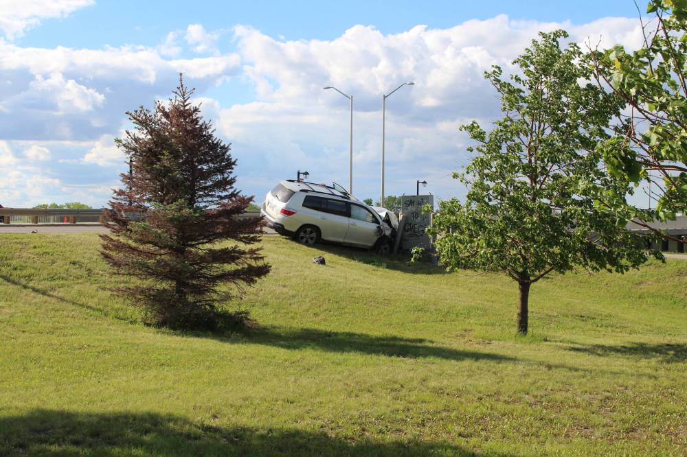 Two arrested after collision, police chase – Brandon Sun