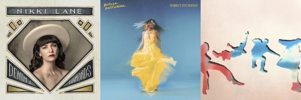 This combination of album cover shows “Denim & Diamonds” by Nashville singer and songwriter Nikki Lane, from left, “Subject to Change