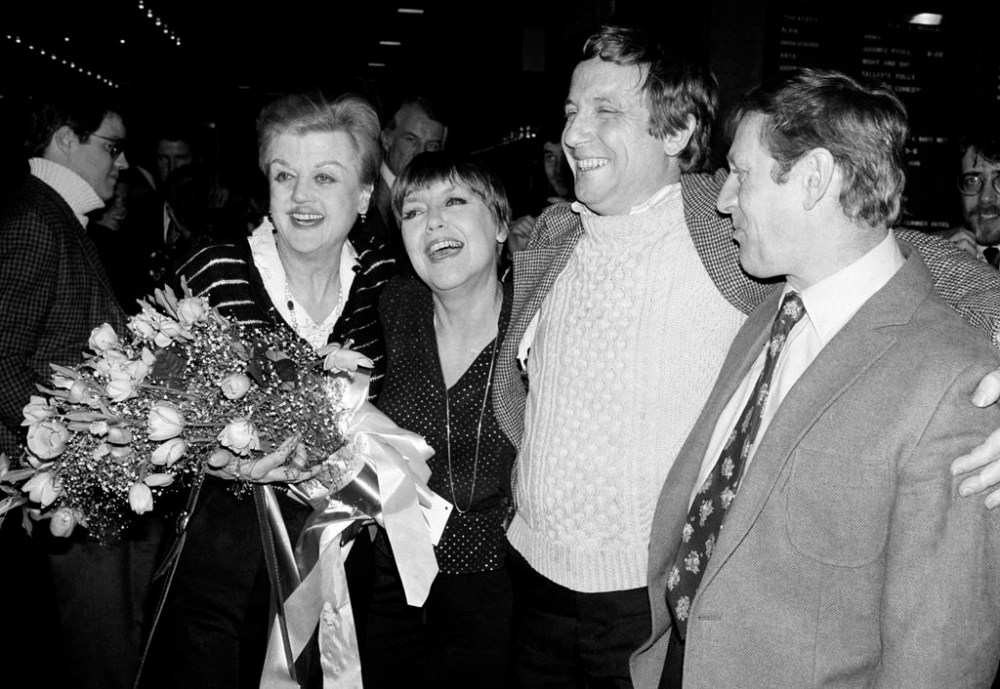 FILE - Actors Angela Lansbury, left, and Len Cariou, right, who starred in the musical