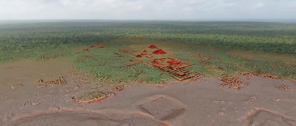 An image of the Calakmul LIDAR survey is shown in a handout image. The use of LIDAR technology is allowing archeologists to peel away the rainforest and reveal the remains of an ancient Mayan city nearly twice the size of the City of Vancouver. University of Calgary archeologist Kathryn Reese-Taylor will be heading to the site in April. THE CANADIAN PRESS/HO-Bajo Laberinto Archaeological Project and Instituto Nacional de Antropología e Historia **MANDATORY CREDIT**
