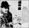 A newspaper archive shows Alfred Kirkness feeding a bird. (Submitted)