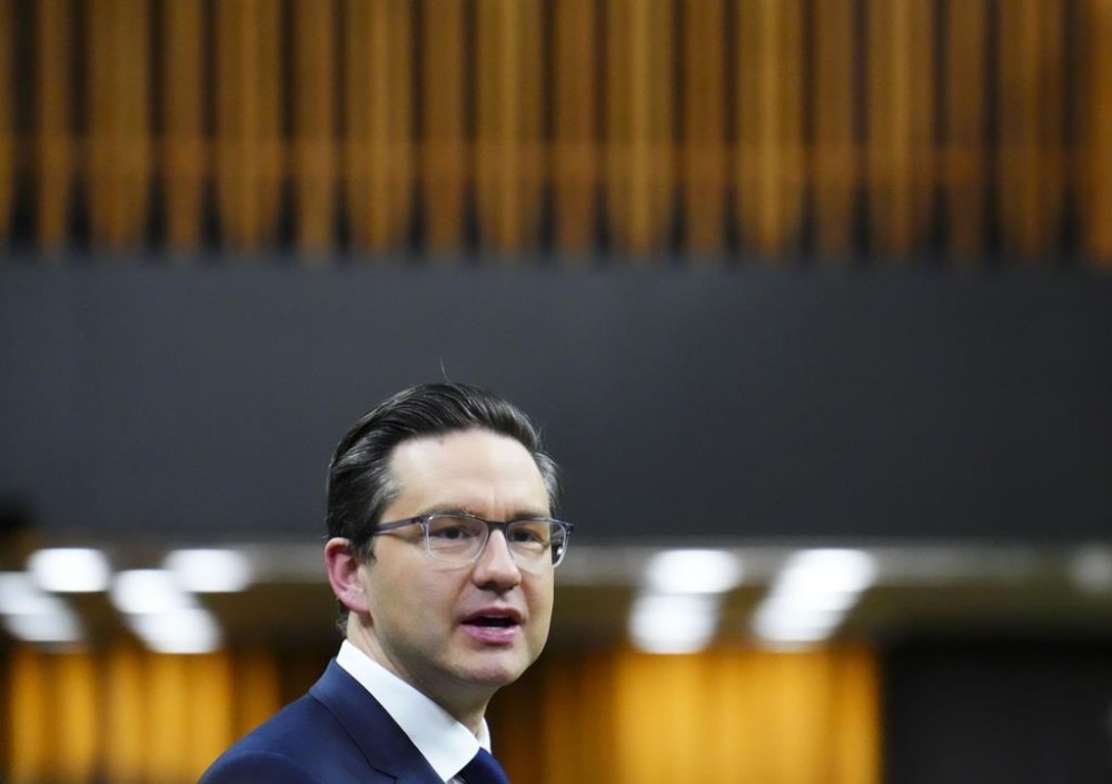 Conservative Leader Pierre Poilievre asks a question during question period in the House of Commons on Parliament Hill in Ottawa on Wednesday, Dec. 7, 2022. THE CANADIAN PRESS/Sean Kilpatrick