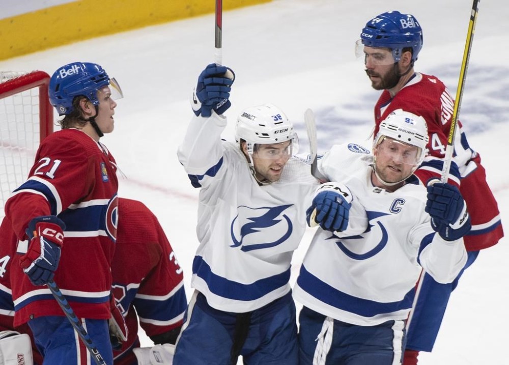 Hagel scores twice as Tampa Bay Lightning rout Montreal Canadiens 51