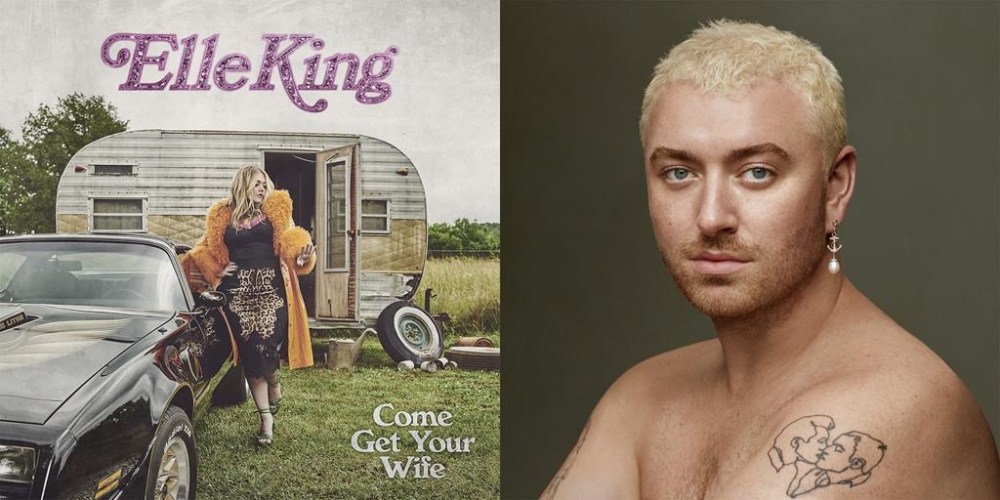 This combination of album covers shows “Come Get Your Wife” by Elle King, left, and