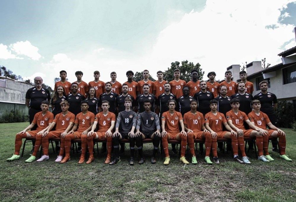 Canada’s under-17 soccer team is shown in a team photo. Substitute Keyrol Figueroa's 64th-minute goal lifted the U.S to a 1-0 win over Canada on Wednesday at the CONCACAF Men's Under-17 Championship. THE CANADIAN PRESS/HO-Canada Soccer
**MANDATORY CREDIT **