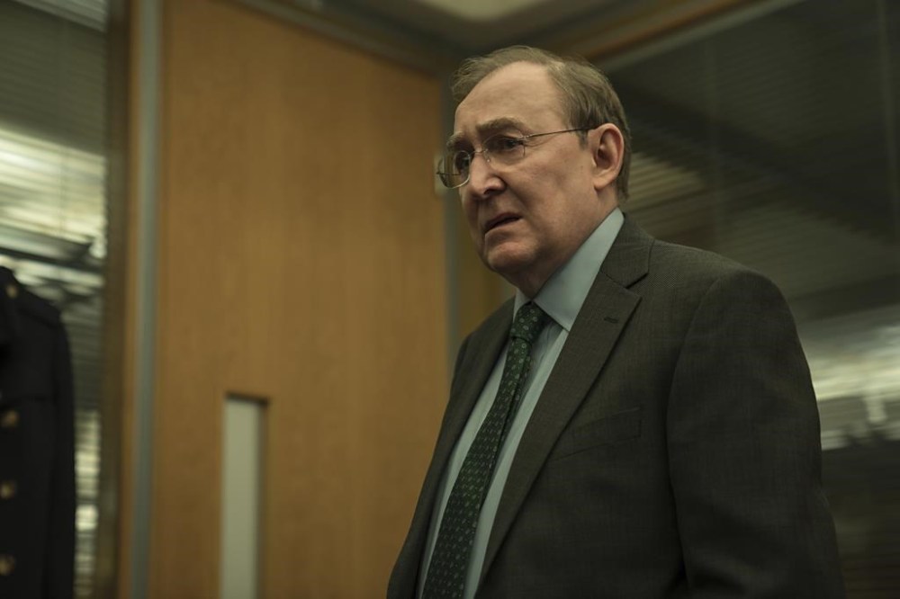 This image released by Netflix shows Dermot Crowley in a scene from