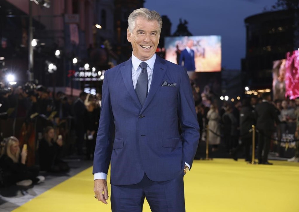 FILE - Pierce Brosnan appears at the premiere of