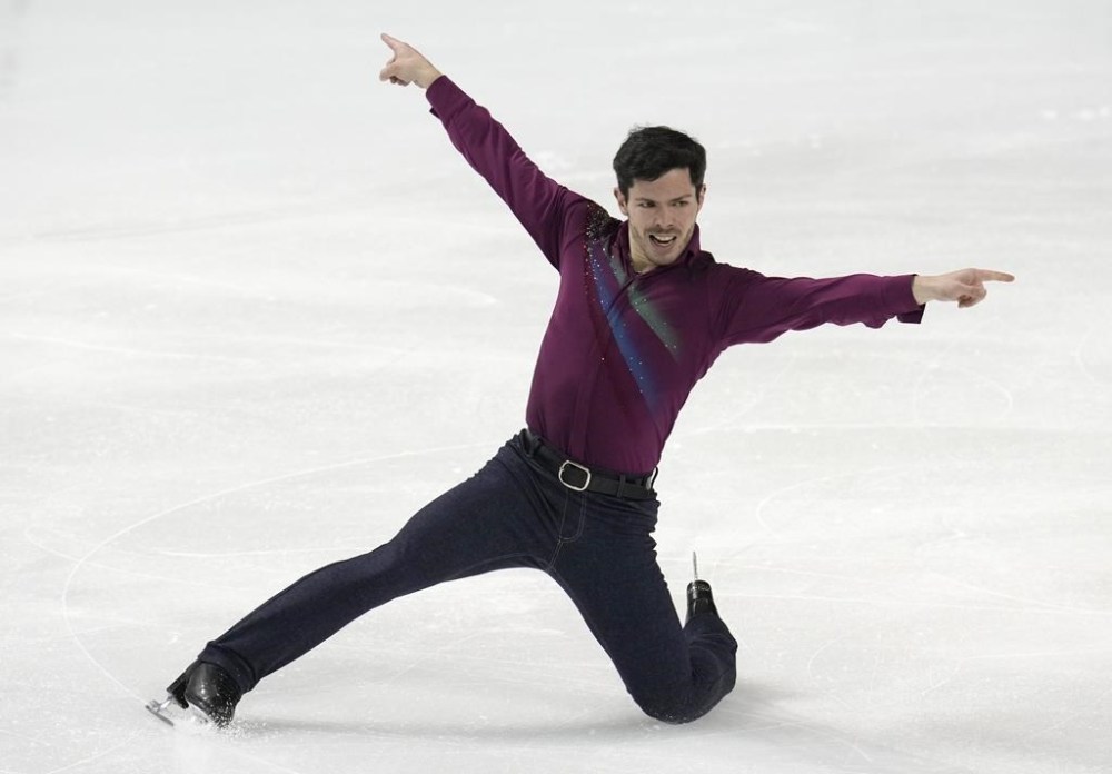 Two-time Canadian men's champion Keegan Messing has retired from competitive skating. Messing performs in the men's short program at the Four Continents Figure Skating Championships on Thursday, Feb. 9, 2023, in Colorado Springs, Colo. (AP Photo/David Zalubowski)