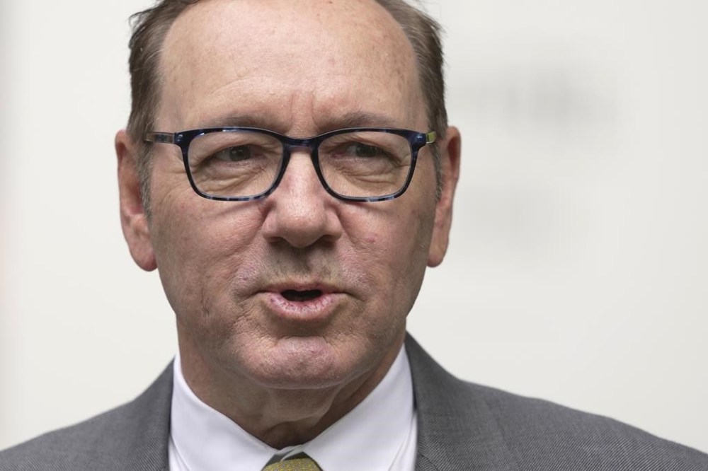 Actor Kevin Spacey arrives at Southwark Crown Court in London, Friday, June 30, 2023. Spacey is going on trial on charges he sexually assaulted four men as long as two decades ago. The double-Oscar winner faces a dozen charges at Southwark Crown Court. Spacey pleads not guilty to all charges. (AP Photo/Kin Cheung)
