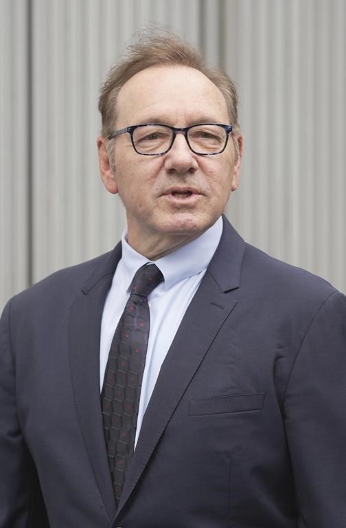 Actor Kevin Spacey arrives at Southwark Crown Court in London, Britain, Friday, July 14, 2023. Spacey faces hours of cross-examination Friday. The Oscar-winning actor, 63, has previously denied 12 charges, including sexual assault and indecent assault, alleged to have been committed over more than a decade. (AP Photo/Kin Cheung)