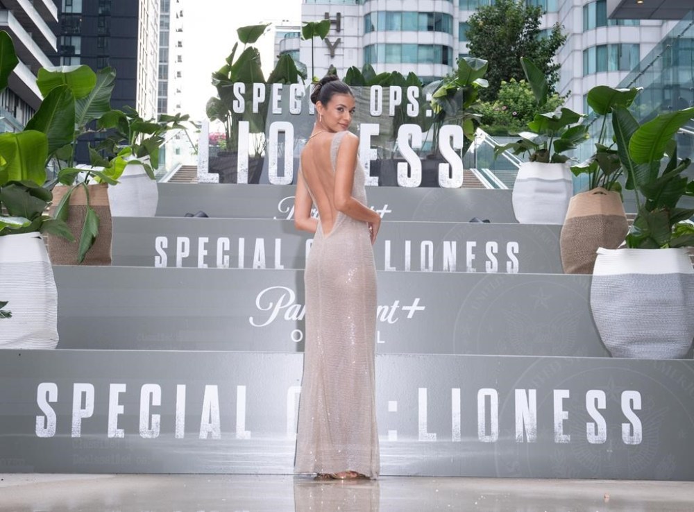 Laysla De Oliveira poses during a premiere for Paramount+ series Special Ops: Lioness in Toronto on Tuesday, July 11, 2023. THE CANADIAN PRESS/HO - Paramount+, George Pimentel