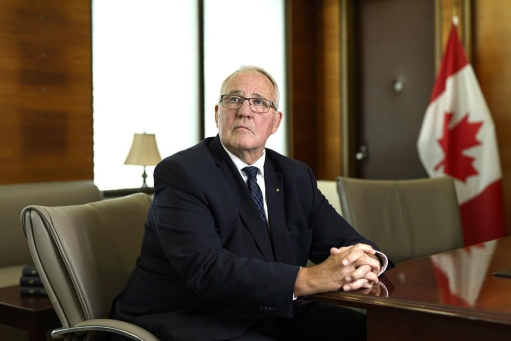 Minister of National Defence Bill Blair is shown in his office at National Defence Headquarters in Ottawa, on Wednesday, Aug. 2, 2023. THE CANADIAN PRESS/Justin Tang