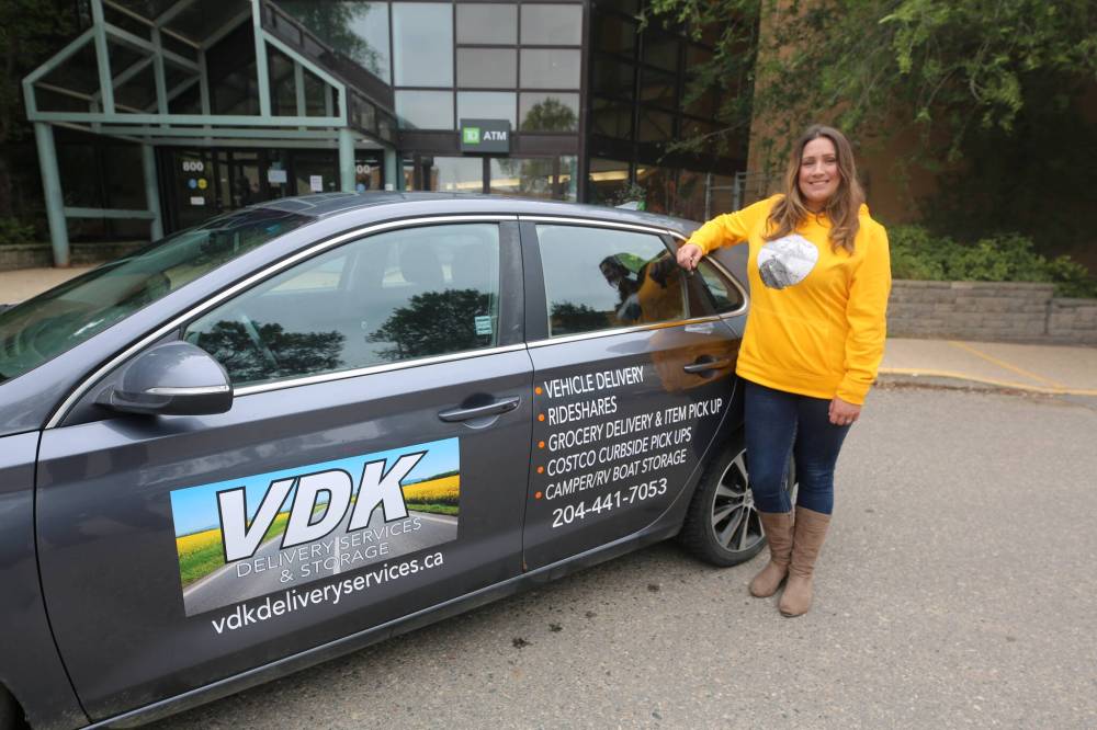 Brigitte Van De Kerckhove, founder of VDK Delivery Services and Storage. (Photo by Abiola Odutola/The Brandon Sun)
