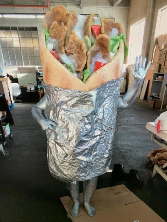 A donair costume is shown in this undated handout photo from Service Alberta. THE CANADIAN PRESS/HO-Service Alberta *MANDATORY CREDIT*
