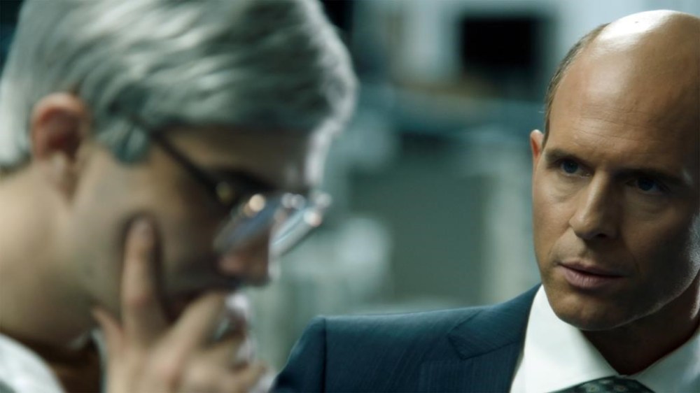 A chaotic comedy about the world's first smartphone and an acclaimed drama about a tortured opera director are among the Toronto International Film Festival's picks for best Canadian films of the year. Jay Baruchel as Mike Lazaridis, left, and Glenn Howerton as Jim Balsillie are seen in a still image handout from a scene from the film
