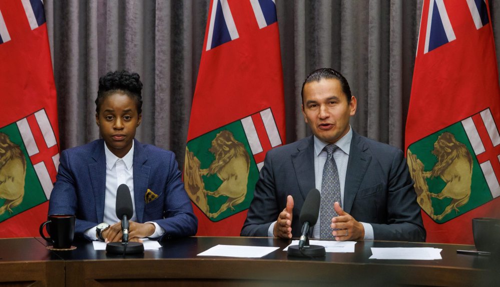 Premier Wab Kinew and Health Minister Uzoma Asagwara will soon embark on a listening tour at Manitoba health-care facilities in the province, speaking with front-line workers about how to fix the system. (File)