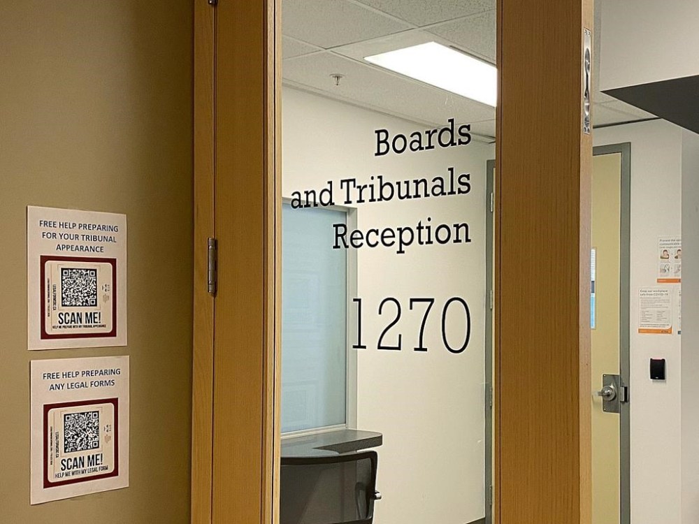 An unnamed school district in British Columbia has been ordered by the province's human rights tribunal to pay $5,000 to a student for failing to accommodate her anxiety disorder. The office that houses the B.C. Human Rights Tribunal is seen in Vancouver, B.C., Monday, March 28, 2023. THE CANADIAN PRESS/Nono Shen