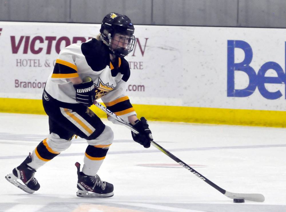 Brandon Wheat Kings forward Keira Vines has three goals and five assists for her second-place team.