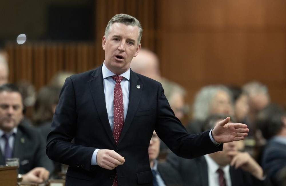 Conservative MP Michael Barrett, who serves as the party’s critic in Parliament for ethics, is asking the federal ethics and conflict of interest commissioner to probe Prime Minister Justin Trudeau’s holiday vacation to Jamaica. Barrett rises during Question Period, Tuesday, December 12, 2023 in Ottawa. THE CANADIAN PRESS/Adrian Wyld