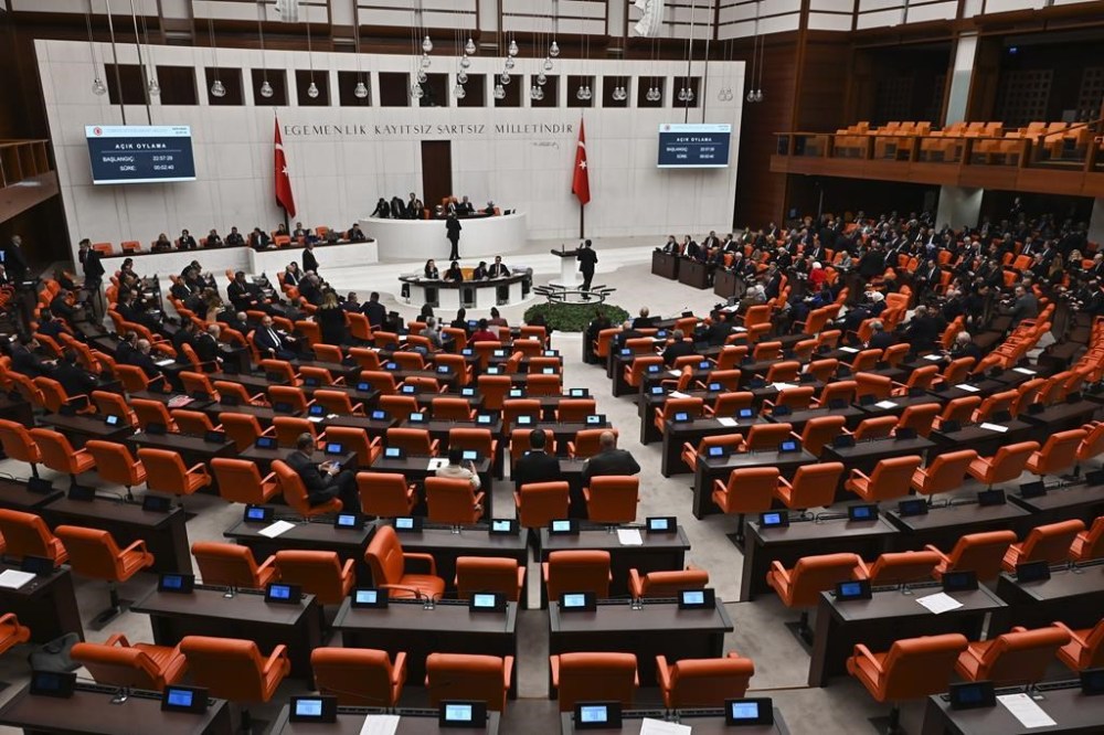 Turkish lawmakers vote of Sweden's bid to join NATO at the Turkish Parliament in Ankara, Turkey, Tuesday, Jan. 23, 2024. Turkish legislators on Tuesday endorsed Sweden's membership in NATO, lifting a major hurdle on the previously nonaligned country's entry into the military alliance. (AP Photo/Ali Unal)