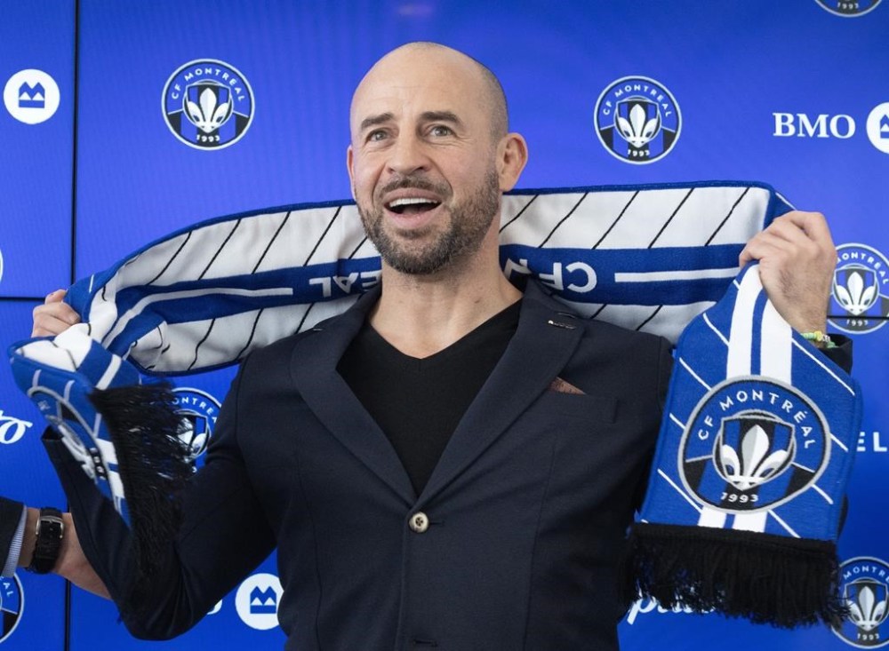 New head coach for CF Montreal Laurent Courtois is introduced during a news conference, in Montreal, Tuesday, Jan. 9, 2024. Courtois is already seeing progress within his CF Montreal squad just over two weeks into his tenure as head coach. THE CANADIAN PRESS/Ryan Remiorz