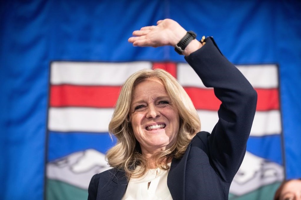 Leader of the NDP Rachel Notley gives her concession speech in Edmonton on Monday May 29, 2023. Alberta's Opposition NDP says it will announce a new leader to replace Rachel Notley on June 22. THE CANADIAN PRESS/Jason Franson