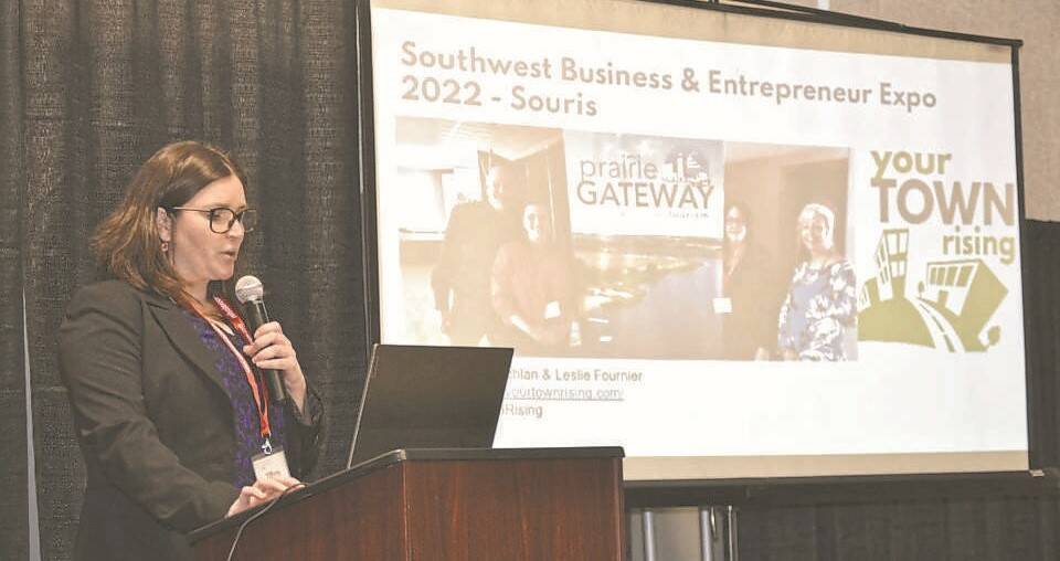 Tiffany Cameron, the economic development officer for the Rural Municipality of Wallace-Woodworth, says last year's Southwest Business Entrepreneur Expo held in Kola was a success. She expects this year's event in Deloraine on Feb. 7 will also be a positive one. (File)