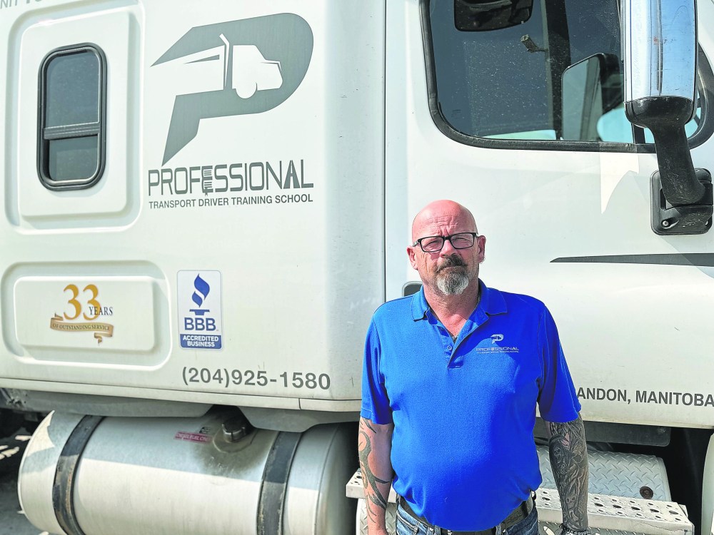 Professional Transportation Driver Training School general manager Ryan Kyle says building an overpass would be the most effective solution, citing the inadequacy of roundabouts for accommodating large volumes of truck traffic. (File)