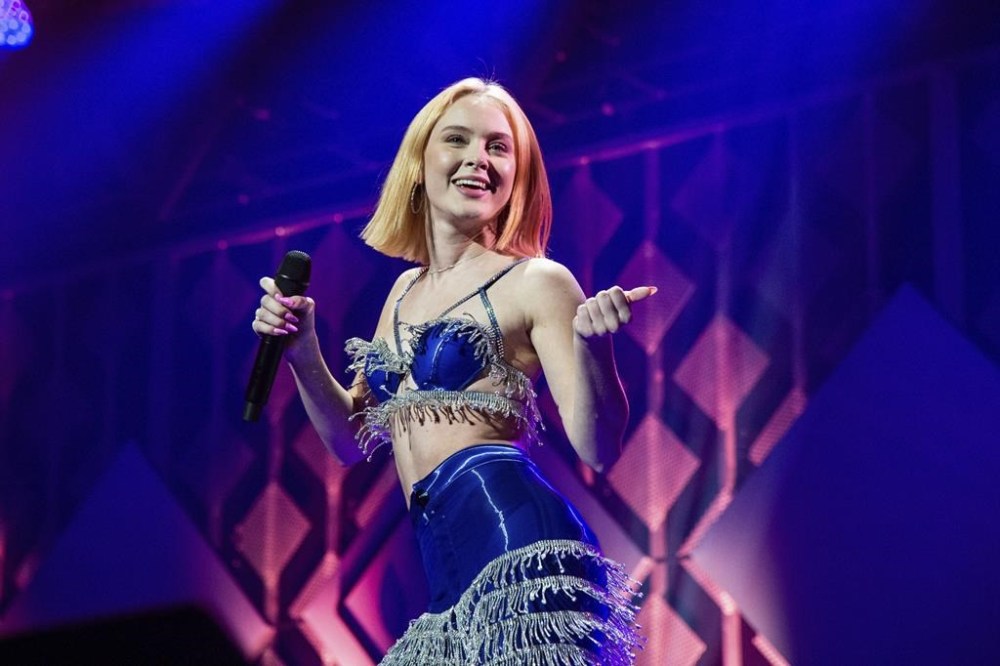 FILE - Zara Larsson performs at Y100's Jingle Ball in Sunrise, Fla., on Dec. 22, 2019. Larsson's latest album