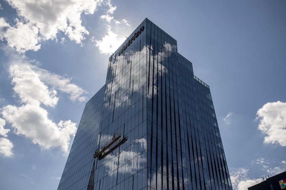 Fertilizer giant Nutrien Inc. says it sees encouraging sings of increased demand for potash in the year ahead. Work continues on Nutrien Tower in Saskatoon, Sask., Friday, June 25, 2021. THE CANADIAN PRESS/Liam Richards