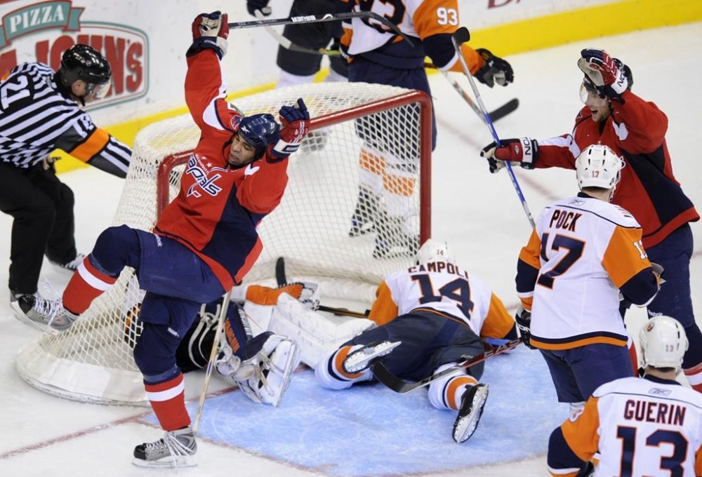 Former NHL fighter Donald Brashear is still playing hockey at 52 and