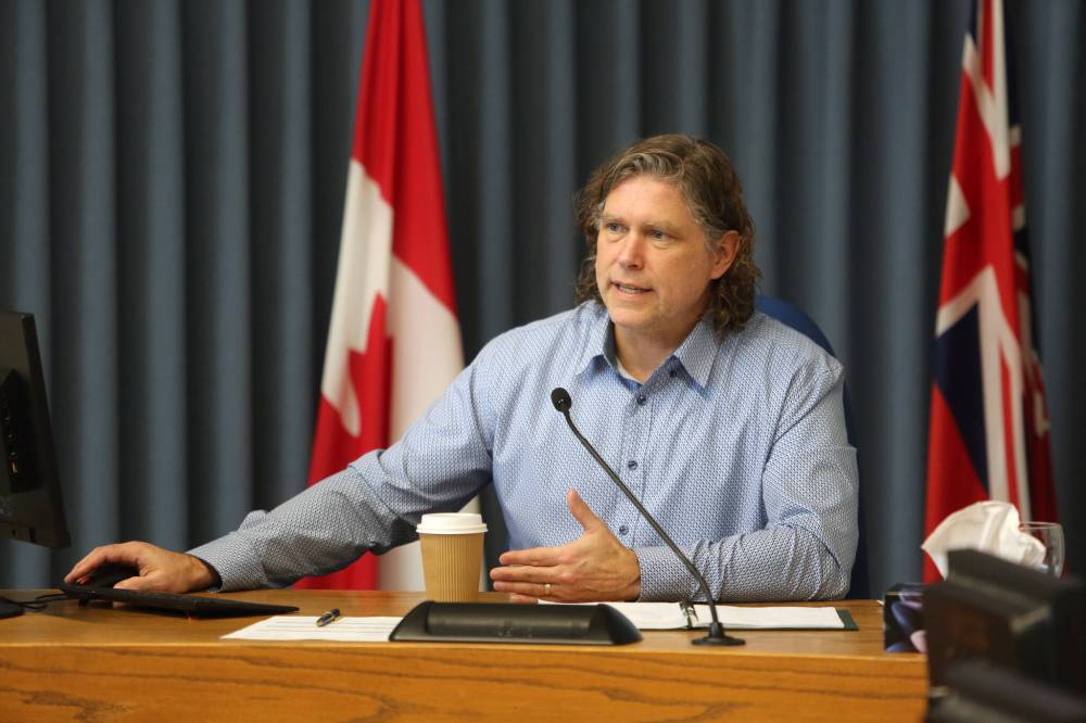 Mayor Jeff Fawcett speaks during 2024 budget deliberations at Brandon City Hall. As we mark the halfway point for this current mayor and council, columnist Deveryn Ross writes that they've so far failed to deliver on some key issues. (File)