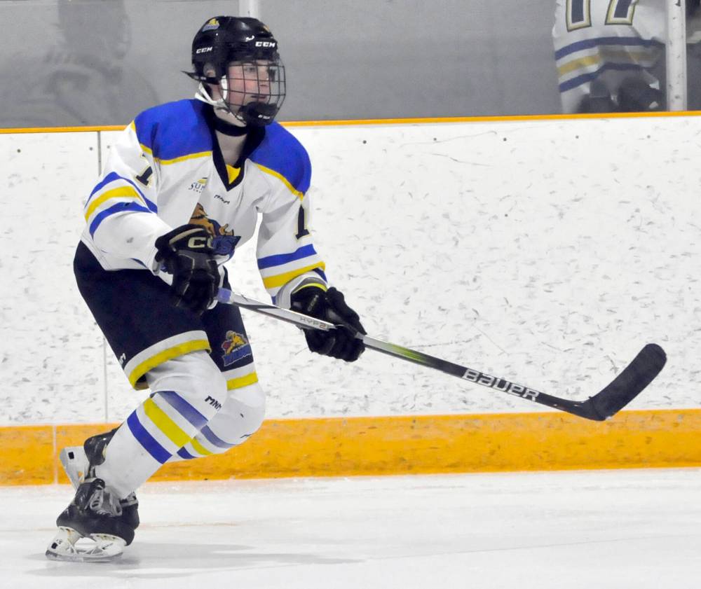 In her sophomore season with the U18 AAA Westman Wildcats, forward Reese Schutte is second in team scoring and ninth in Manitoba Female Hockey League scoring with 13 goals and 23 points in 26 games. (Jules Xavier/The Brandon Sun)